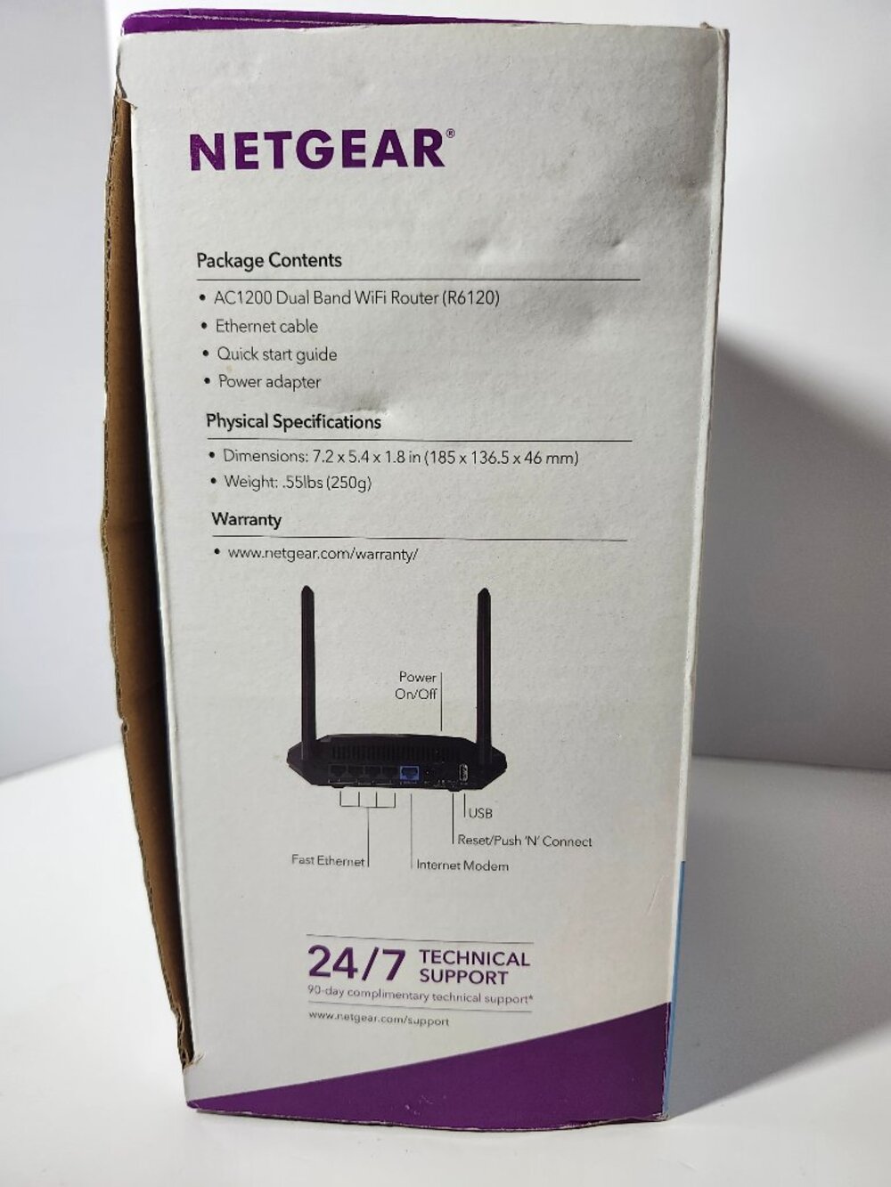 Netgear R6120 AC1200 Dual Band WiFi Router Complete In Box Tested - Picture 9 of 10